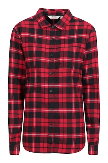 Buy Mountain Warehouse Balsam Womens Brushed Long Line Flannel Shirt ...