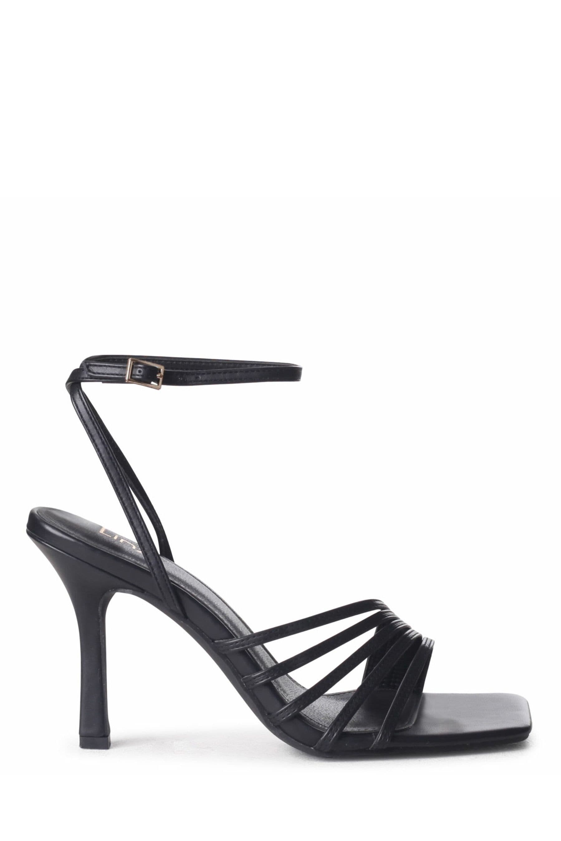 Next black strappy best sale heels