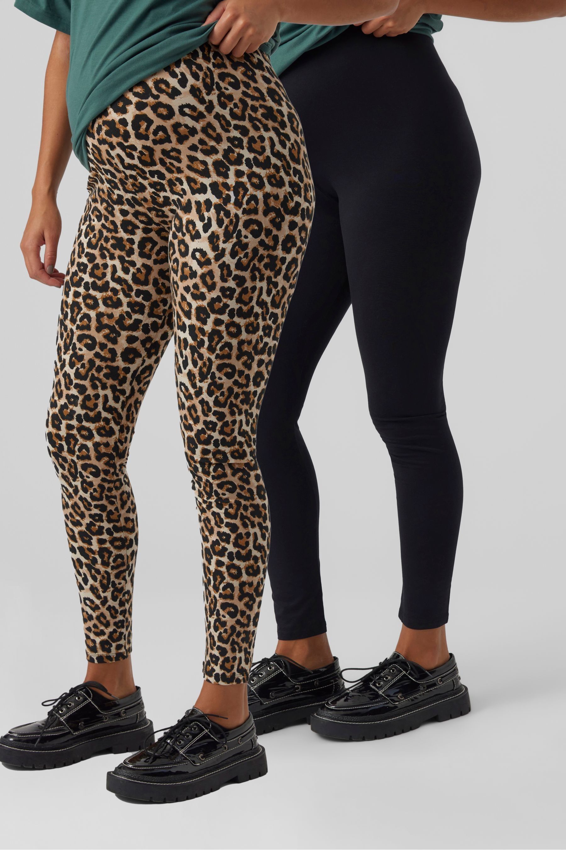 Leopard print maternity best sale leggings