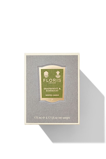 Floris Clear Grapefruit & Rosemary Scented Candle 175g