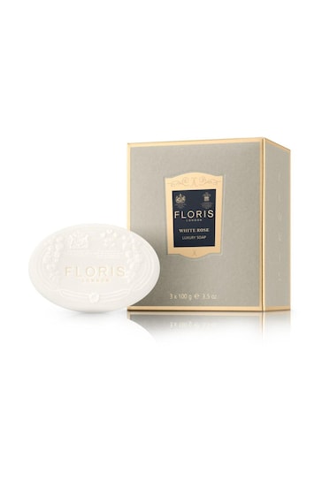 Floris White Rose Luxury Soap 3x100g