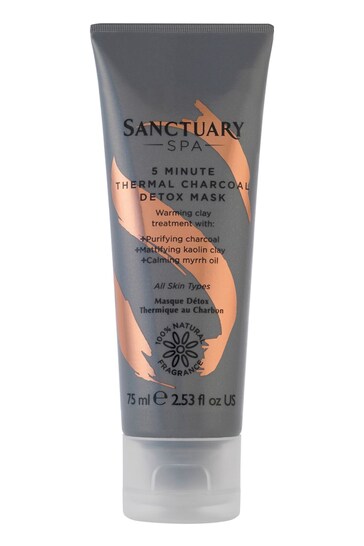 Sanctuary Spa 5 Minute Thermal Charcoal Detox Mask 75ml