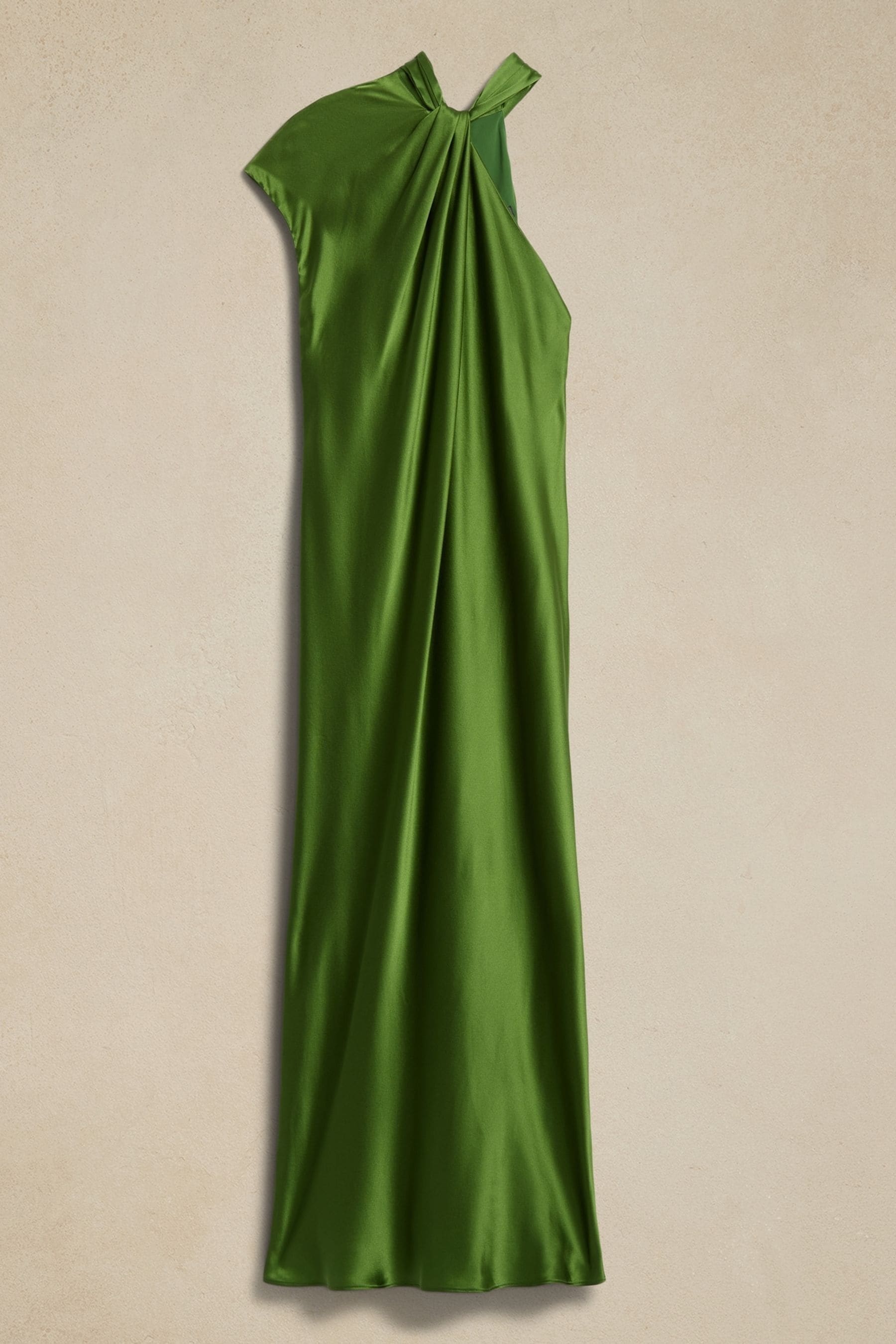 Banana Republic Green Kaia Silk Midi Dress