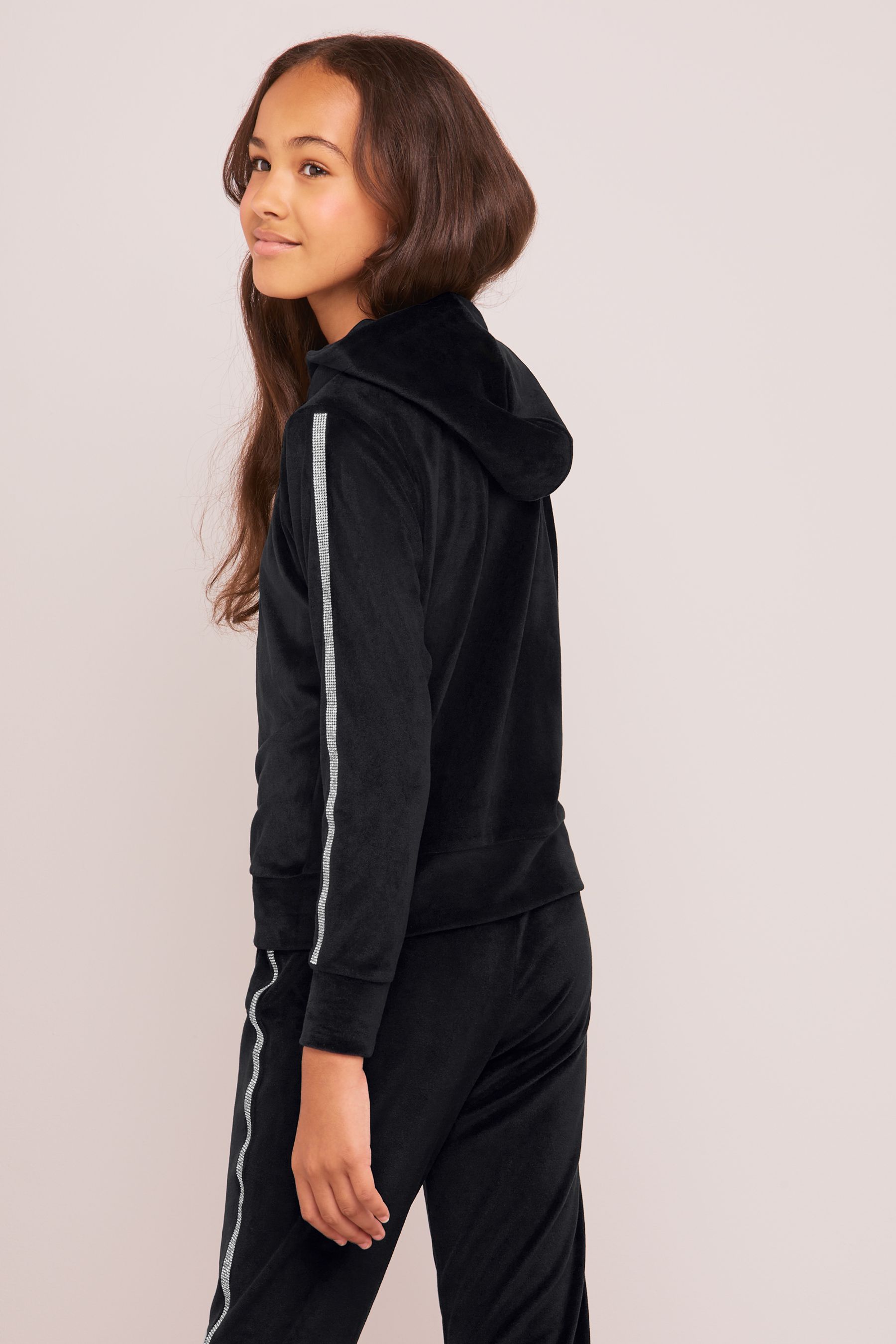 Lipsy store velour hoodie
