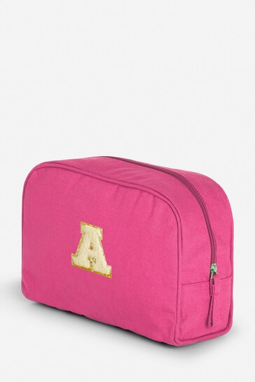 Personalised Small Letter Monogrammed Make-Up Bag by Alphabet