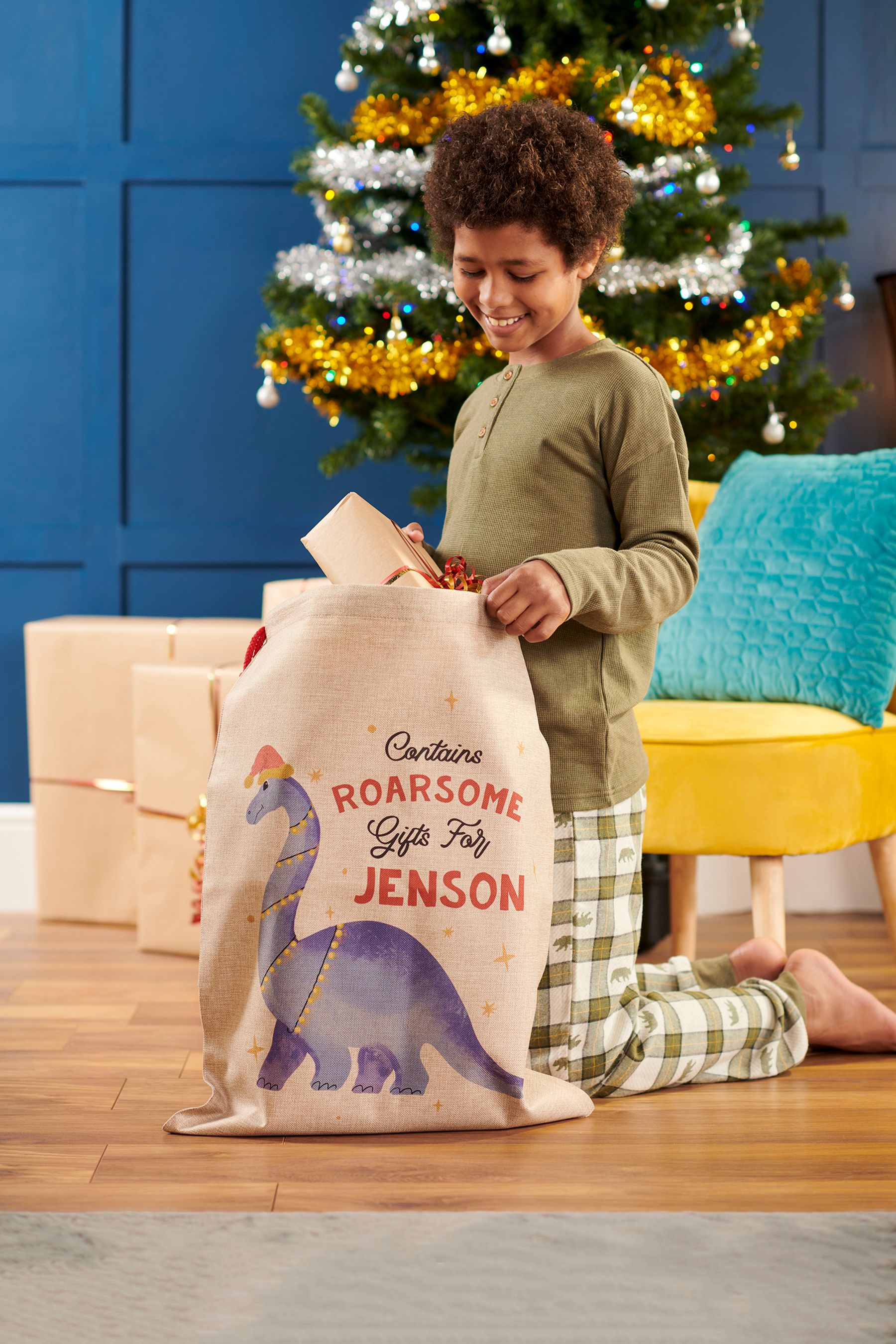 Christmas discount burlap sacks