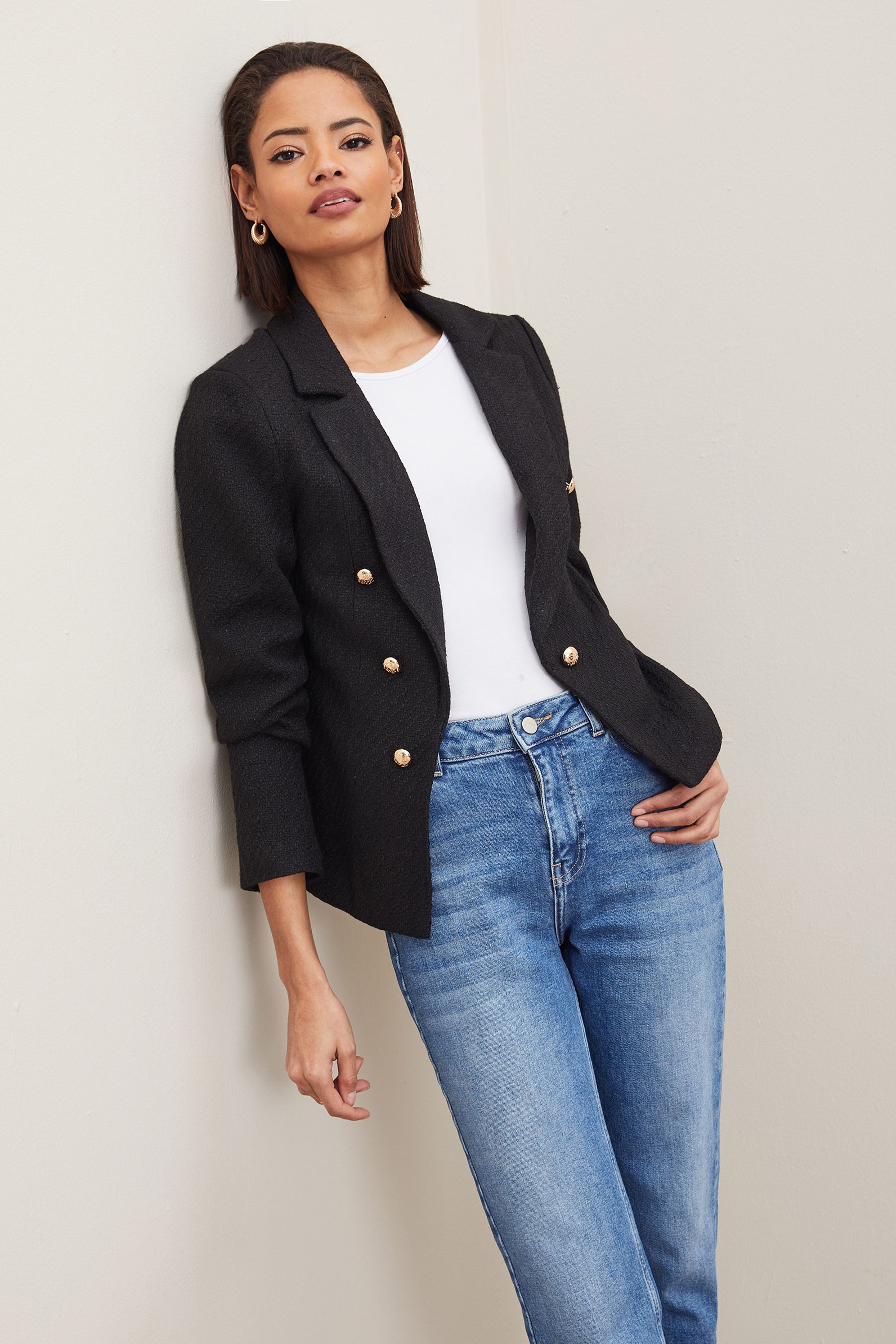 Buy Lipsy Black Boucle Blazer from the Next UK online shop