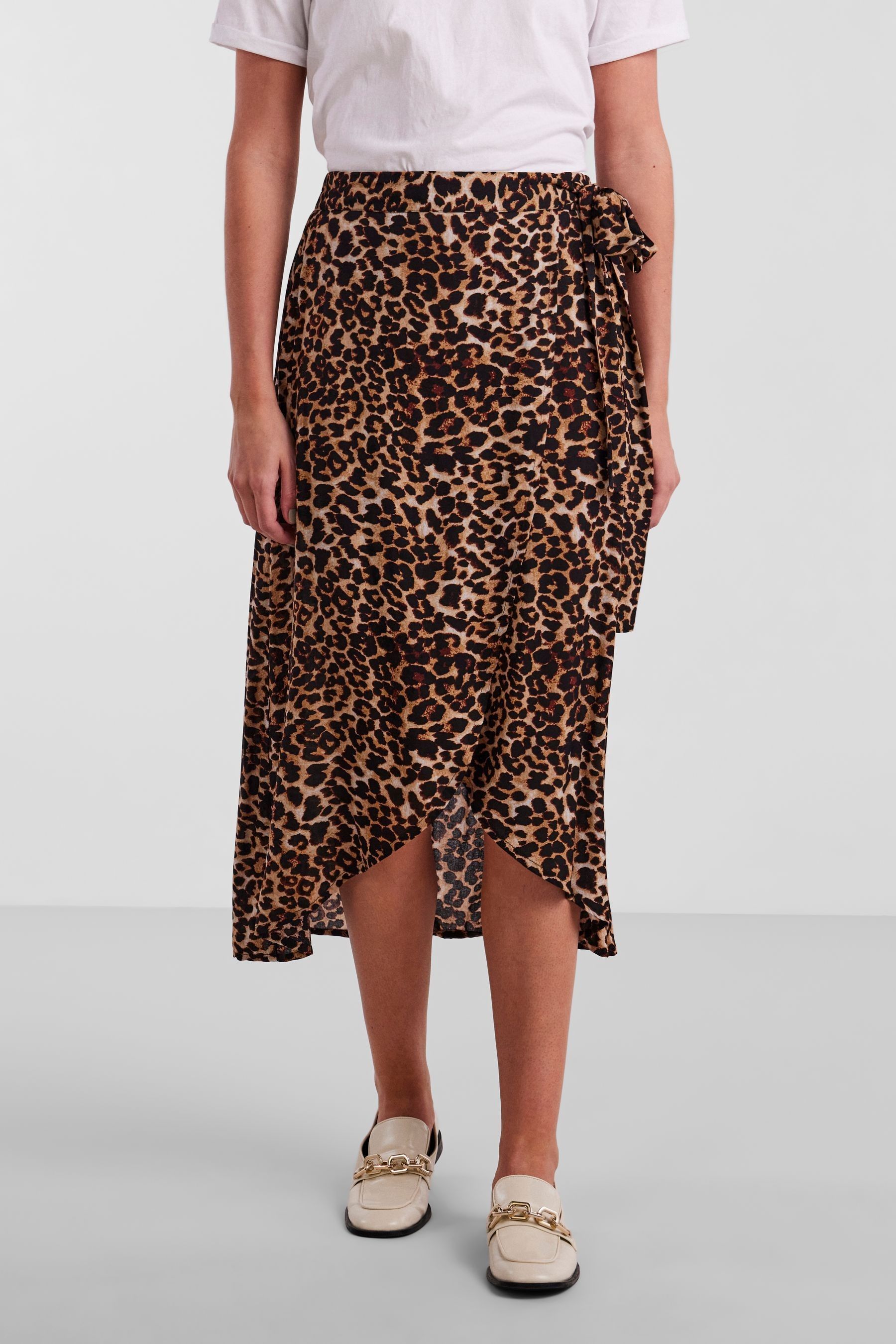 Leopard print wrap skirt jcpenney hotsell