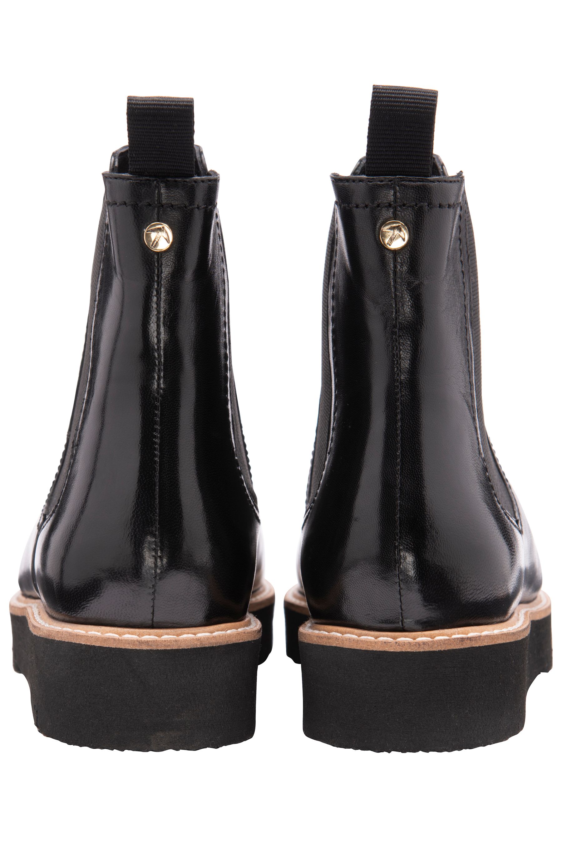 Flat pull on ankle boots hot sale