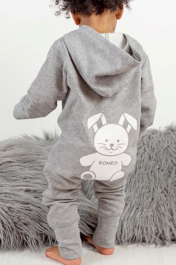 Personalised Organic Cotton Hooded Onesie By Percy & Nell