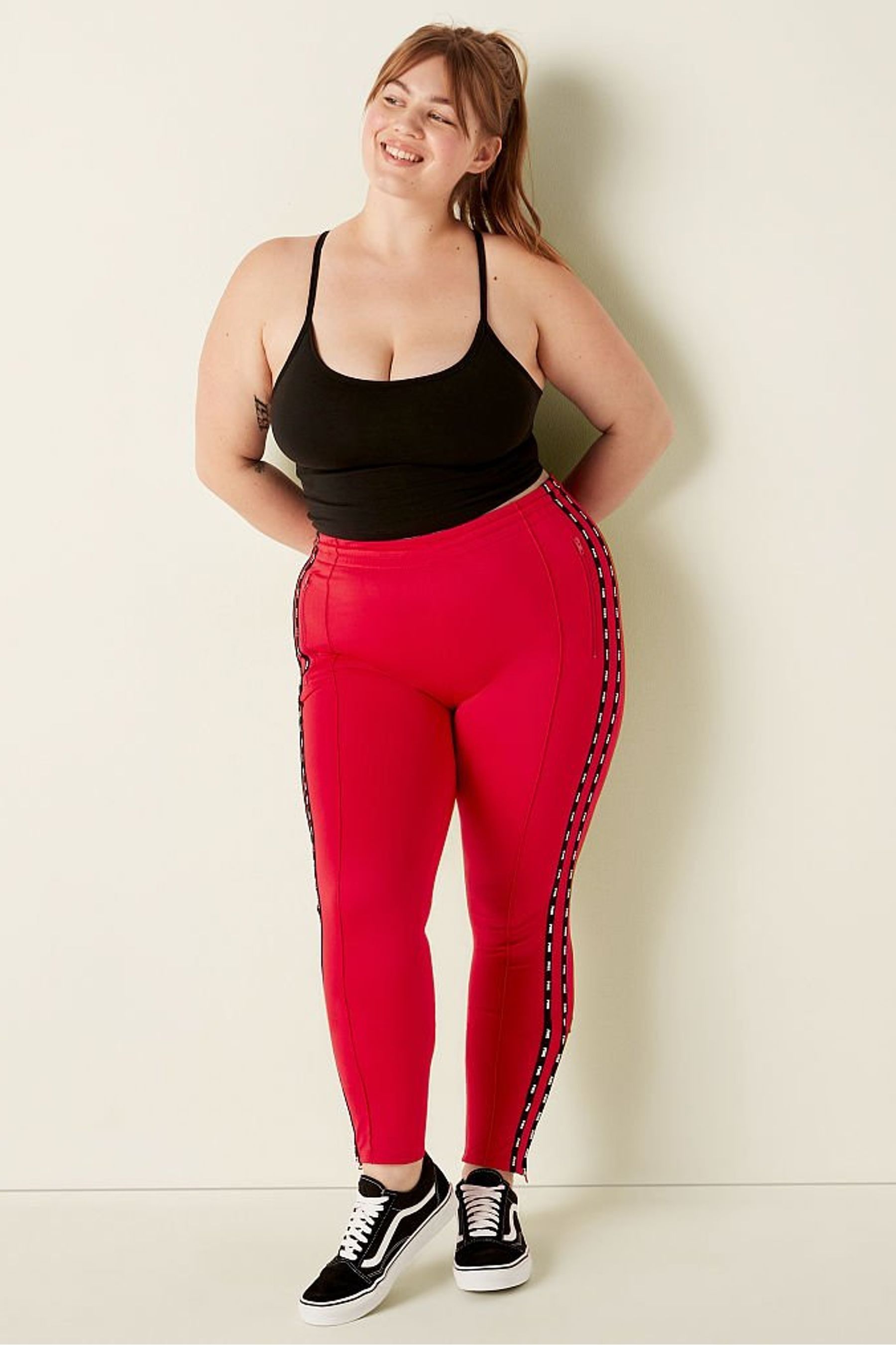 Pink skinny track pants clearance