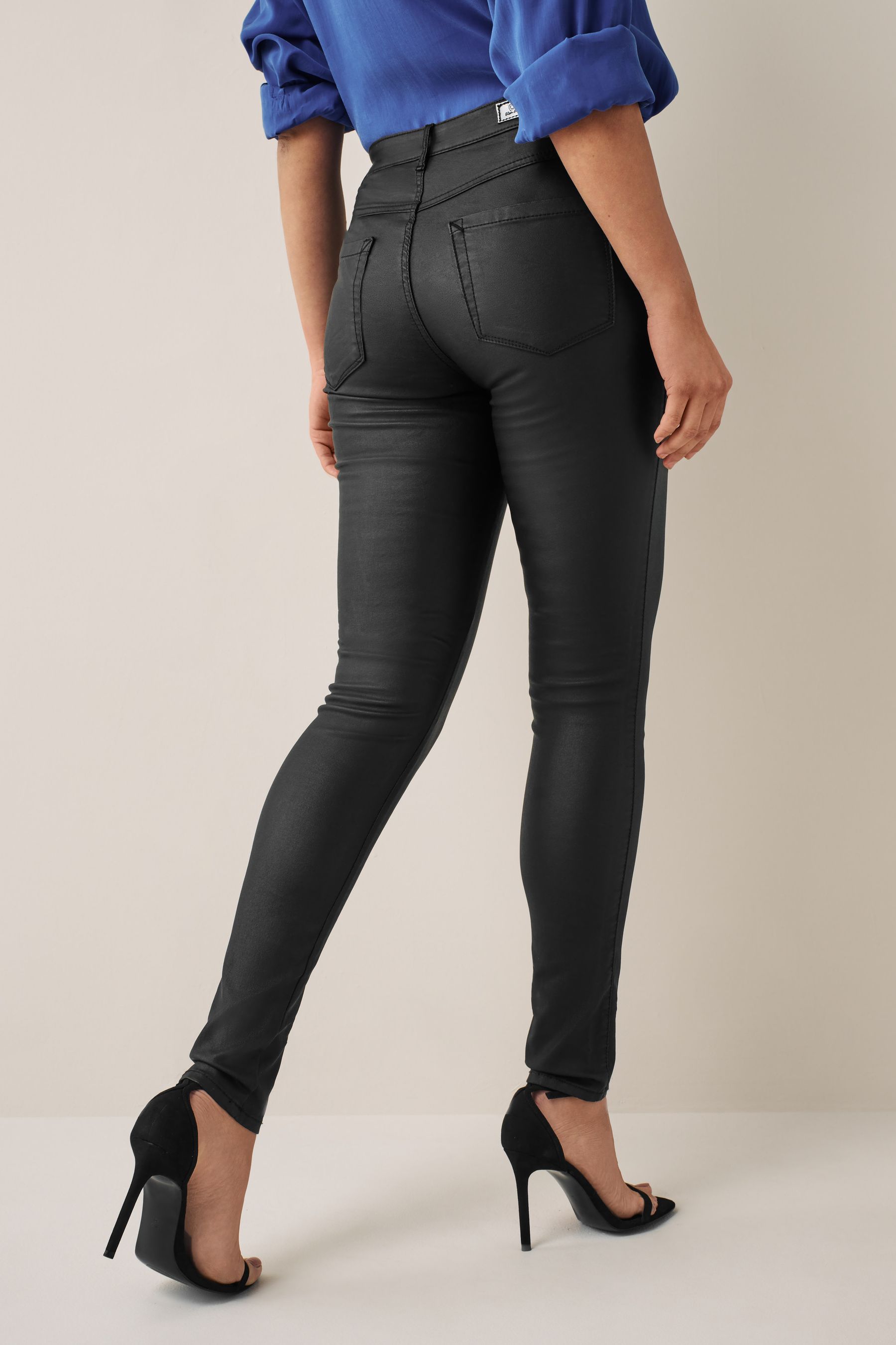 Next wet cheap look jeans