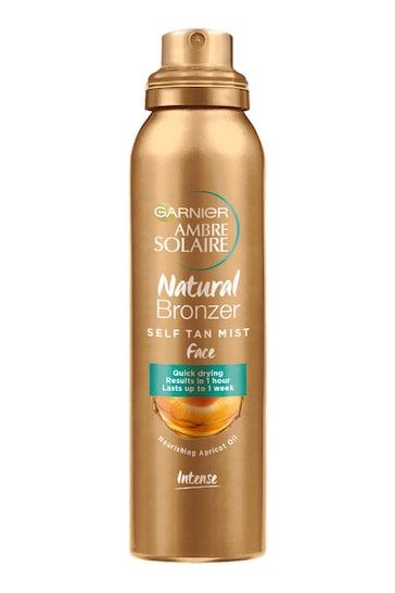 Garnier Ambre Solaire Natural Bronzer Quick Drying Dark Self Tan Face Mist 75ml