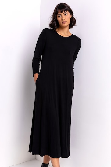 Buy Roman Black Pocket Jersey Maxi Dress from the Next UK online shop