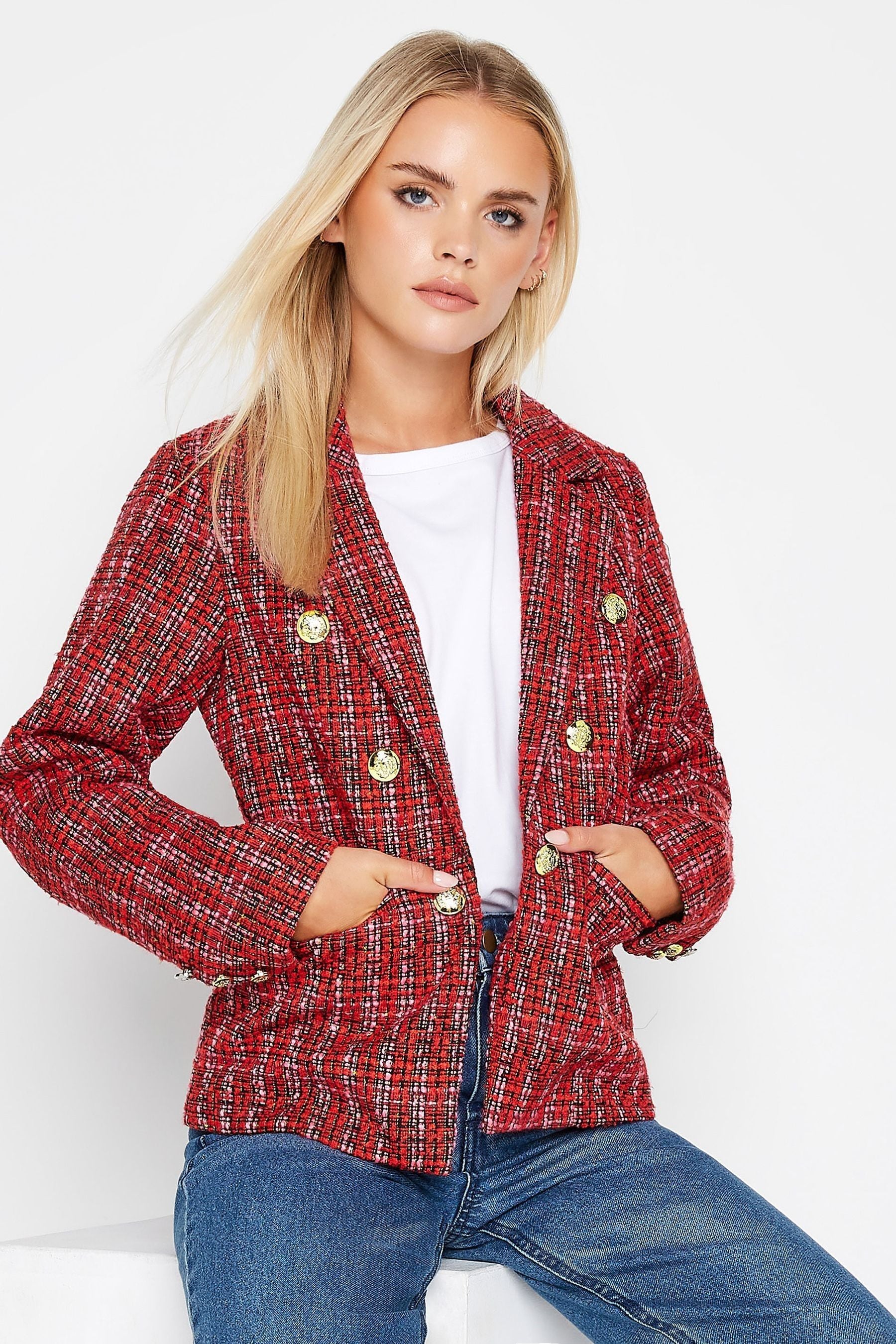 Petite best sale boucle jacket