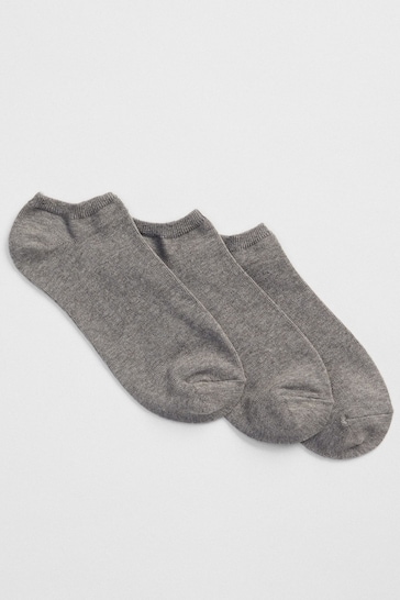 Gap Grey Basic Ankle Socks 3-Pack