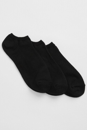 Gap Black Basic Ankle Socks 3-Pack