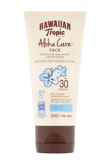 Hawaiian Tropic Aloha Care Protective Sun Lotion Face SPF 30 90ml