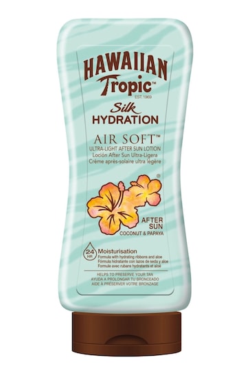 Hawaiian Tropic Silk Hydration Air Soft Ultra-Light After Sun Lotion Coconut & Papaya 180ml