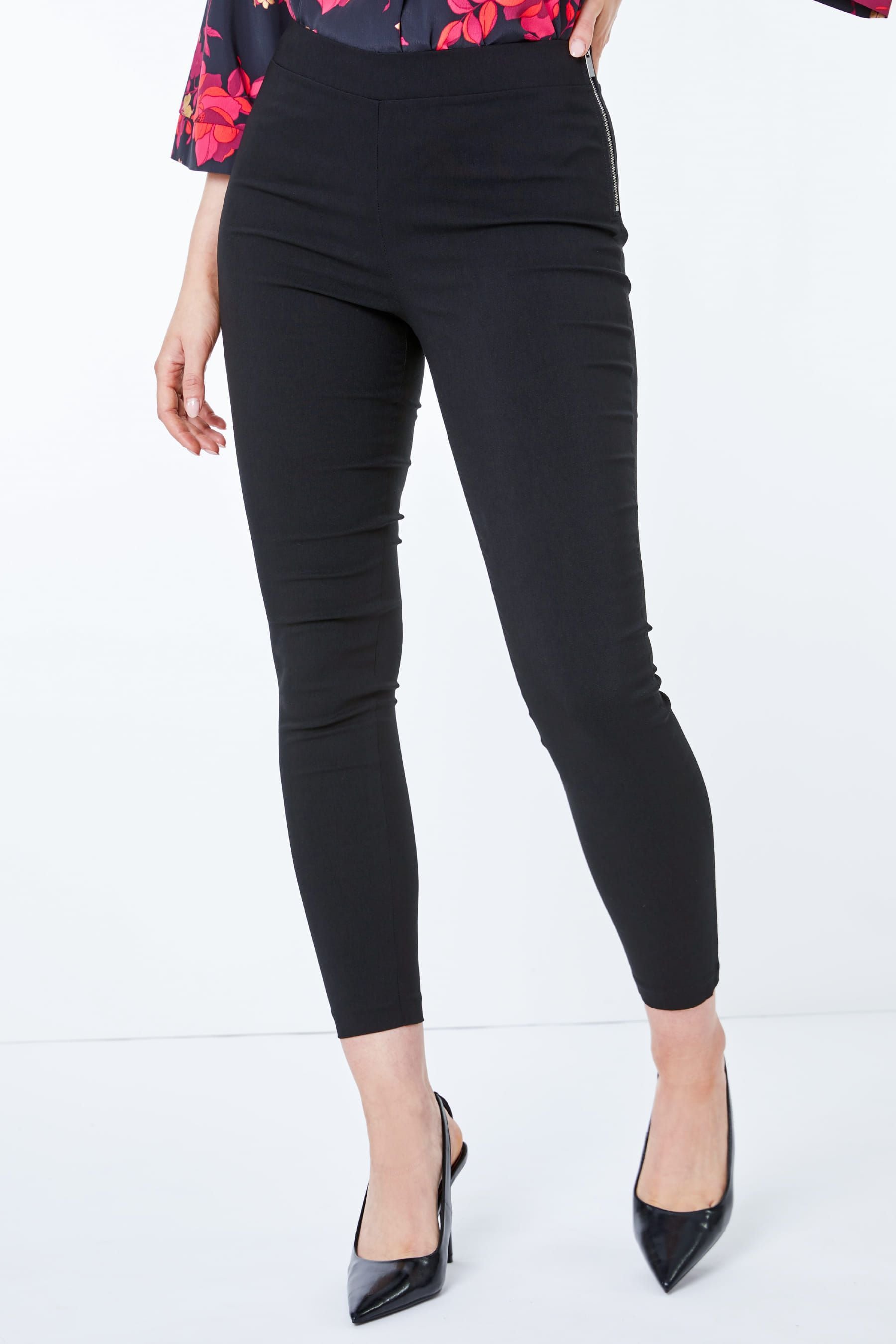 Ladies side zip trousers top