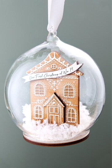 Personalised Gingerbread House New Home Bauble by No Ordinary Gift