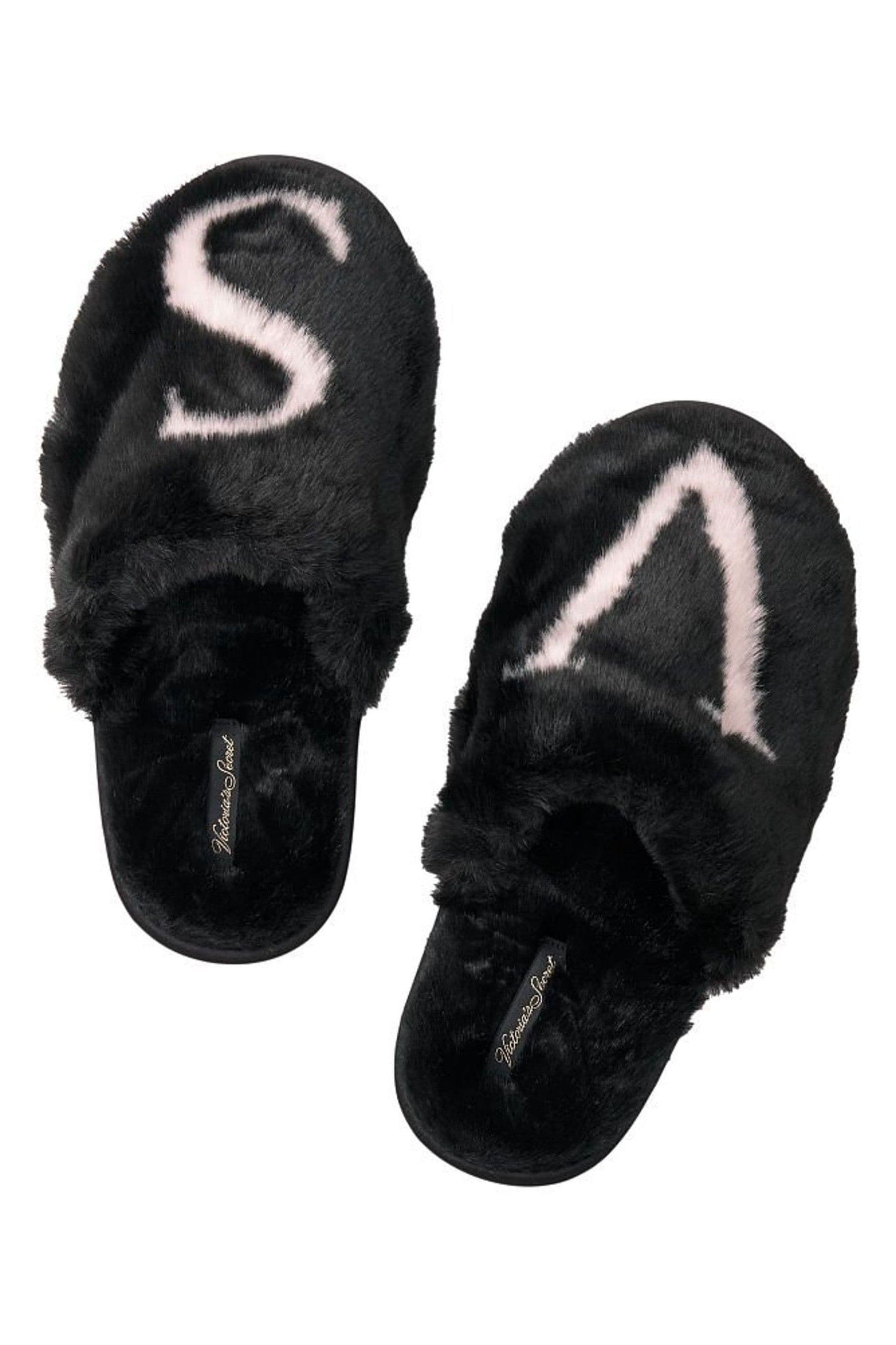 Victoria s Secret Black Closed Toe Slipper