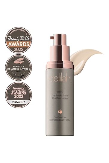 delilah ALIBI  The Perfect Cover Fluid Foundation