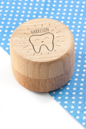 Personalised Happy Smiles Tooth Fairy Keepsake Box  by Treat Republic