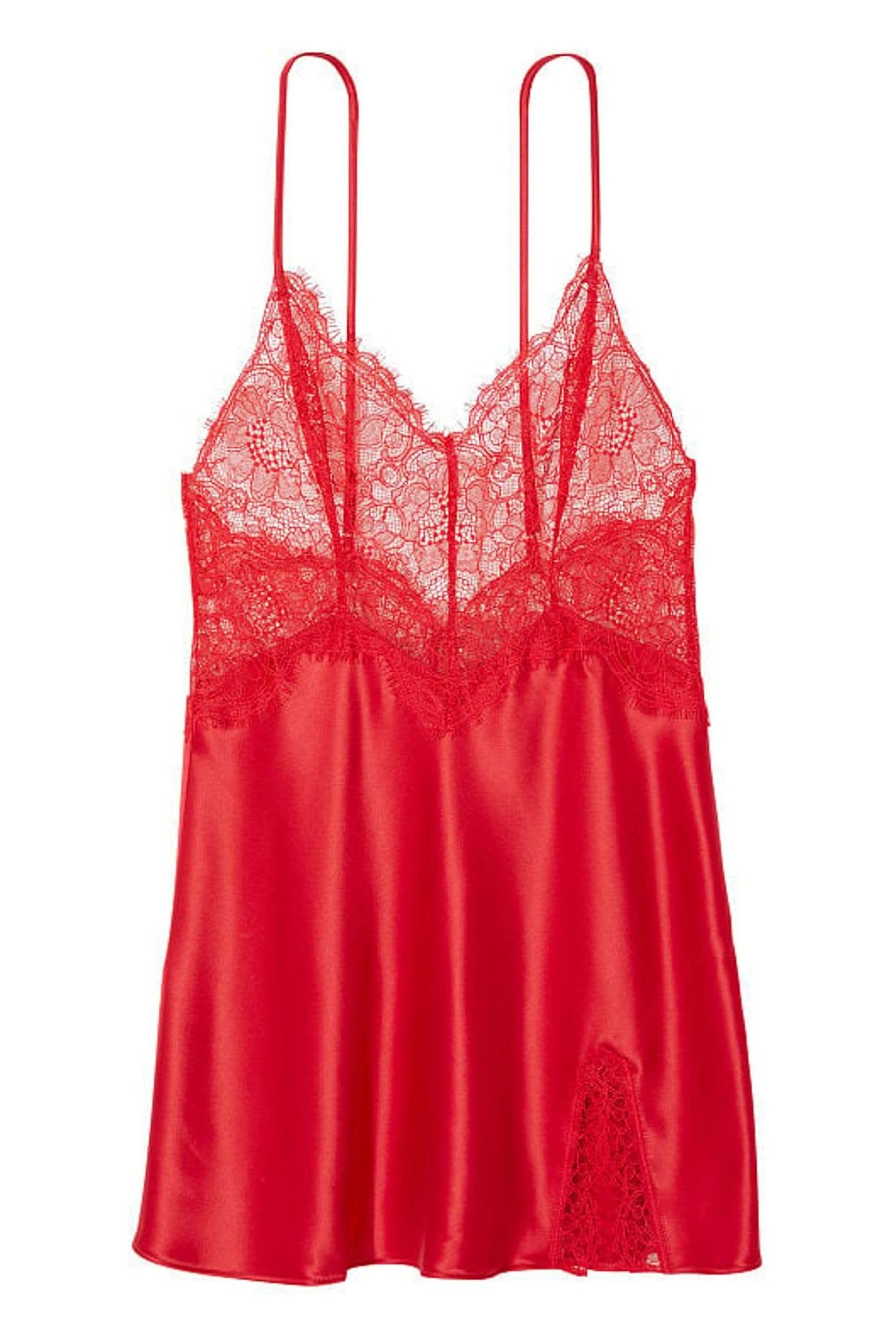 Red lace slip deals