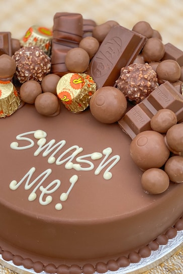 Personalised Chocoholic Smash Cake by Sweet Trees