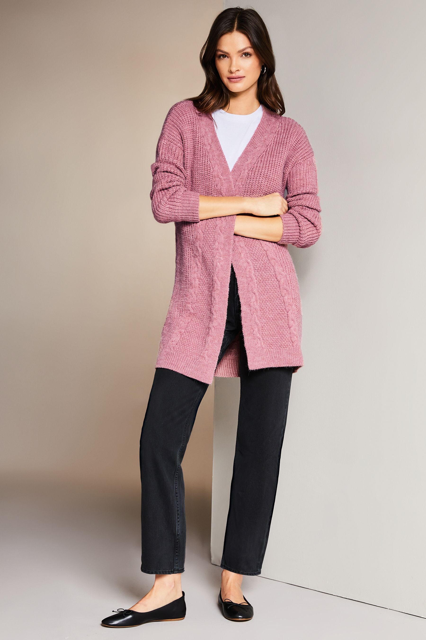 Lipsy pink on sale cardigan