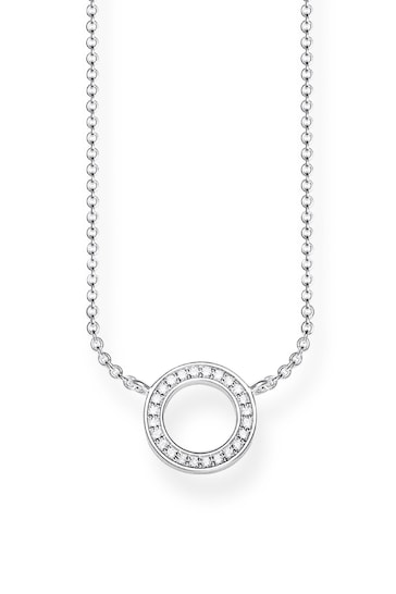 Thomas Sabo Silver Sparkling Circle Necklace