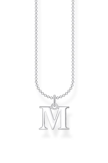 Thomas Sabo Silver Letter Pendant And Chain