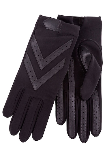 Totes Black Original Stretch Gloves With Brushed Lining & Smartouch