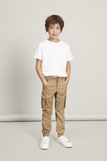 Buy Name It Stone Cargo Trouser from the Next UK online shop