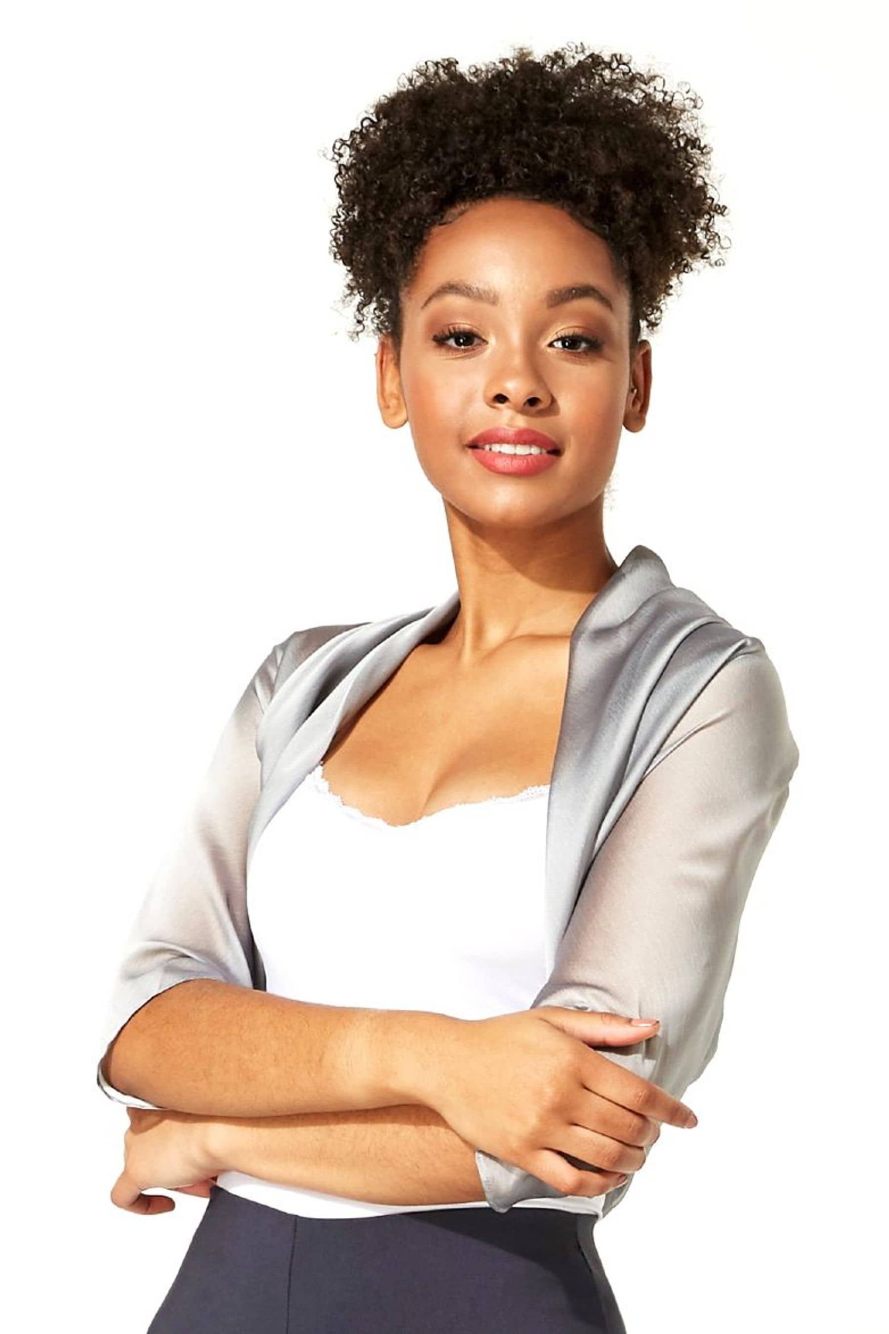 Womens grey on sale bolero jacket