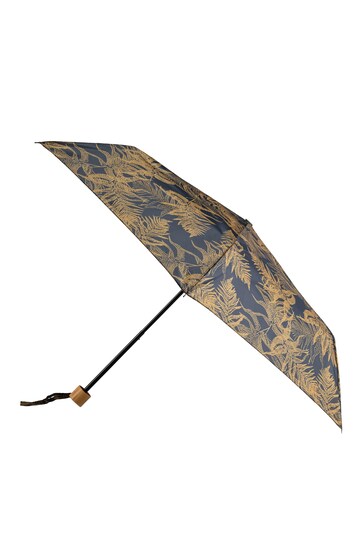 totes ECO Fern Leaves Umbrella And Matching Folding Shopping Bag