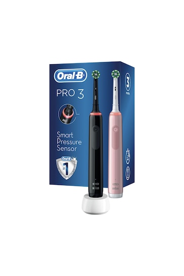 Oral-B Pro 3 3900 Duo Pack (Black & Pink)