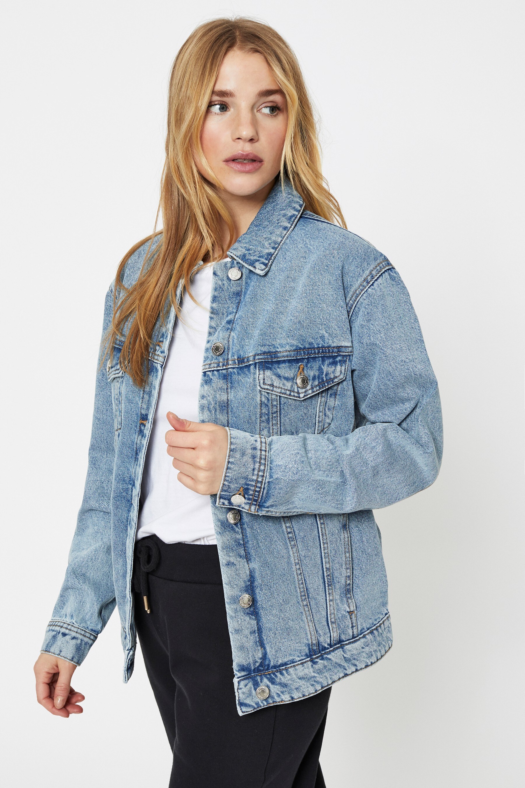 Next oversized denim jacket 2025