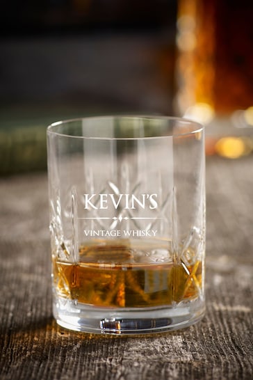 Personalised Crystal Whisky Glass by Loveabode