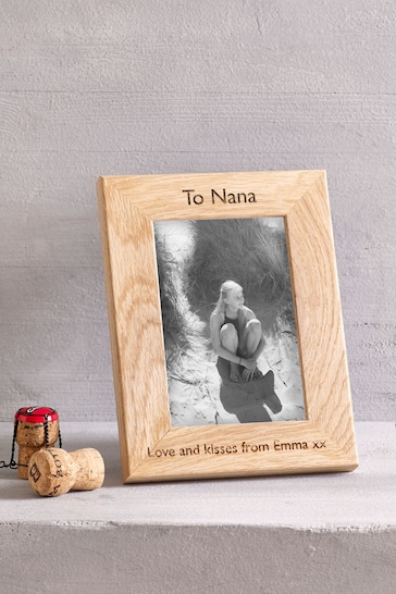 Personalised Oak Picture Frame By Loveabode
