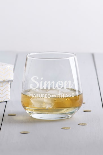 Personalised Glass Tumbler By Loveabode