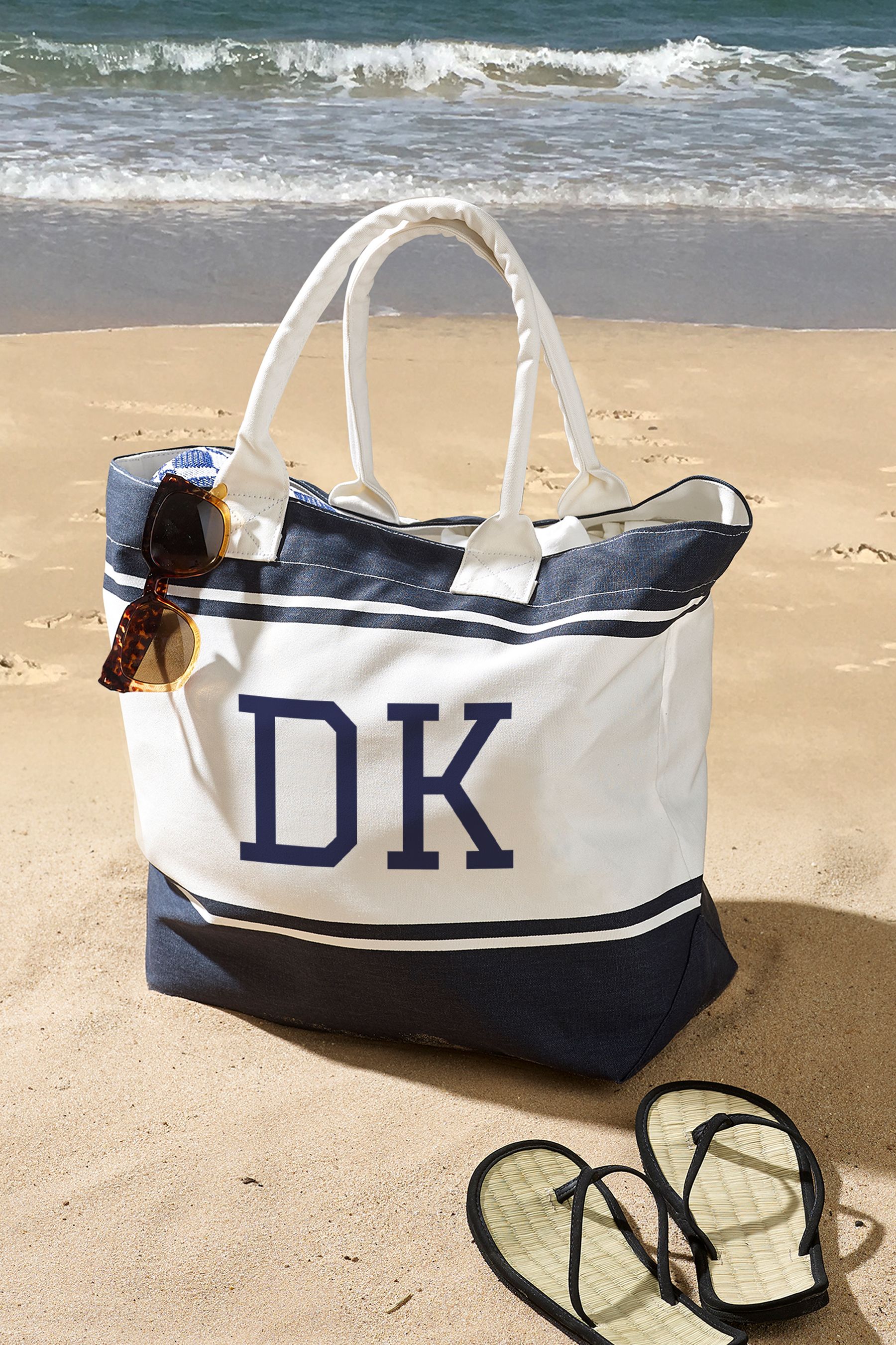 Personalised discount beach bags