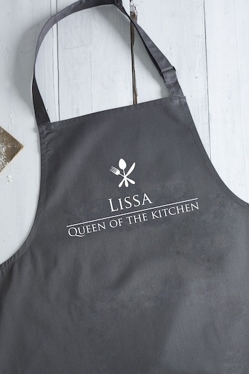 Personalised Queen Of The Kitchen Apron by Loveabode