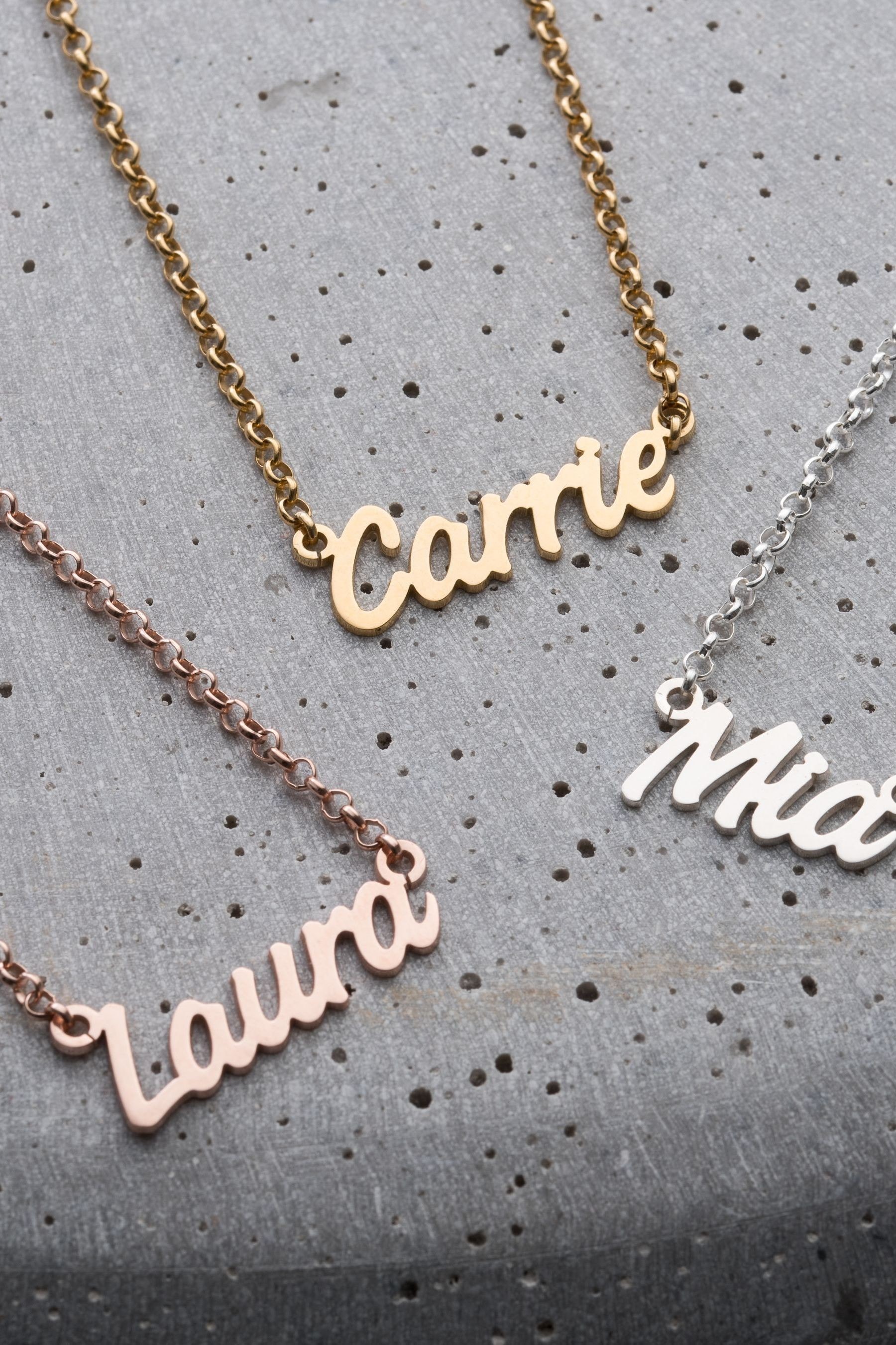Name necklace hotsell next day delivery