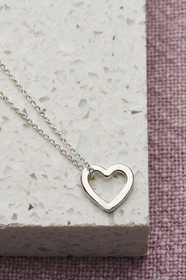 Personalised Mini Love Heart Necklace by Posh Totty Designs