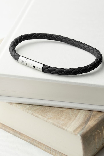 Personalised Leather Bracelet by Treat Republic