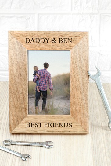 Personalised Oak Picture Frame by Treat Republic