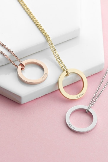 Buy Personalised Family Ring Necklace by Treat Republic from the Next ...