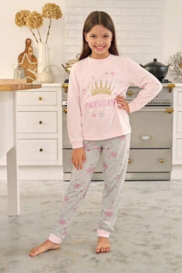 SOCIETY 8 KIDSWEAR Pink Princess Girls Family PJ Set